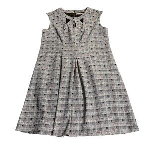 Woman’s dress jumper sleeveless tweed  pleated size 18W